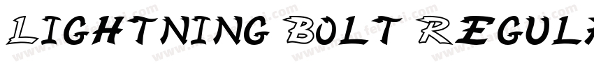 Lightning Bolt Regular字体转换